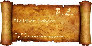 Pieldner Laborc névjegykártya